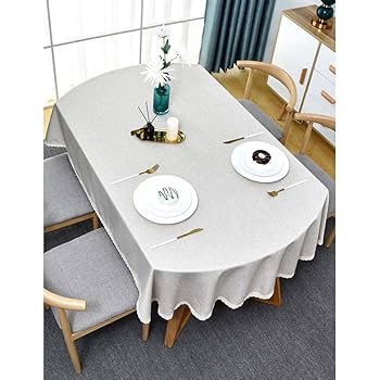 Amazon｜テーブルクロス 楕円形のテーブルカバー 140×200 撥水